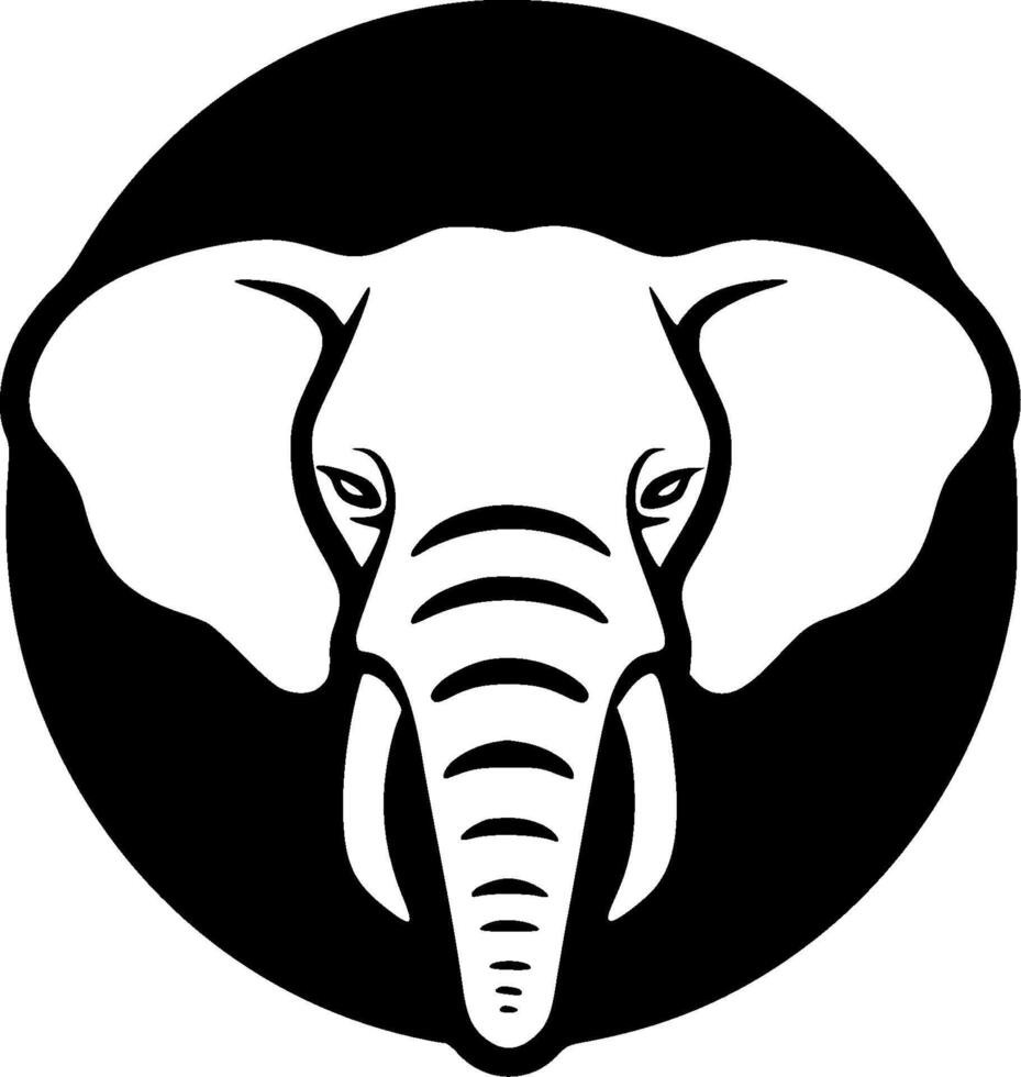 Elephant - Minimalist and Flat Logo - illustration vector