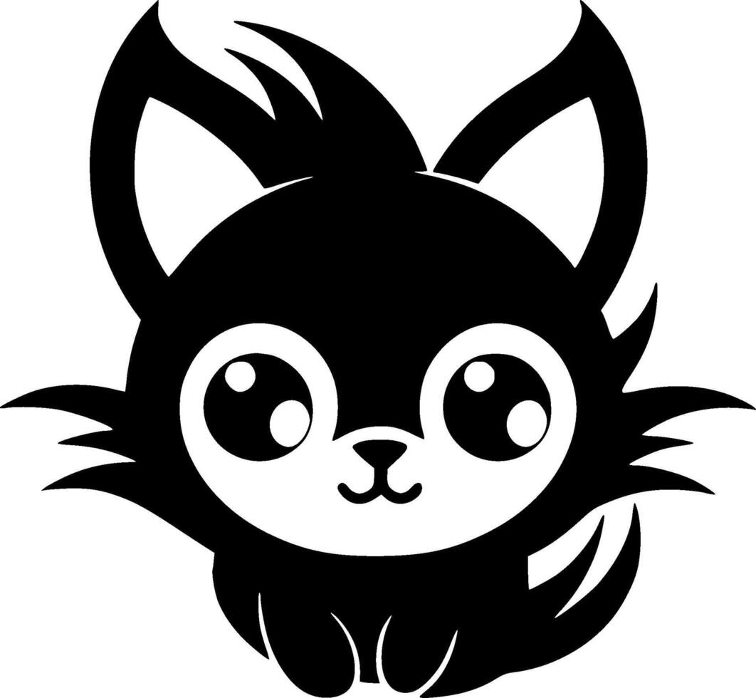 Cat - Minimalist and Flat Logo - illustration vector
