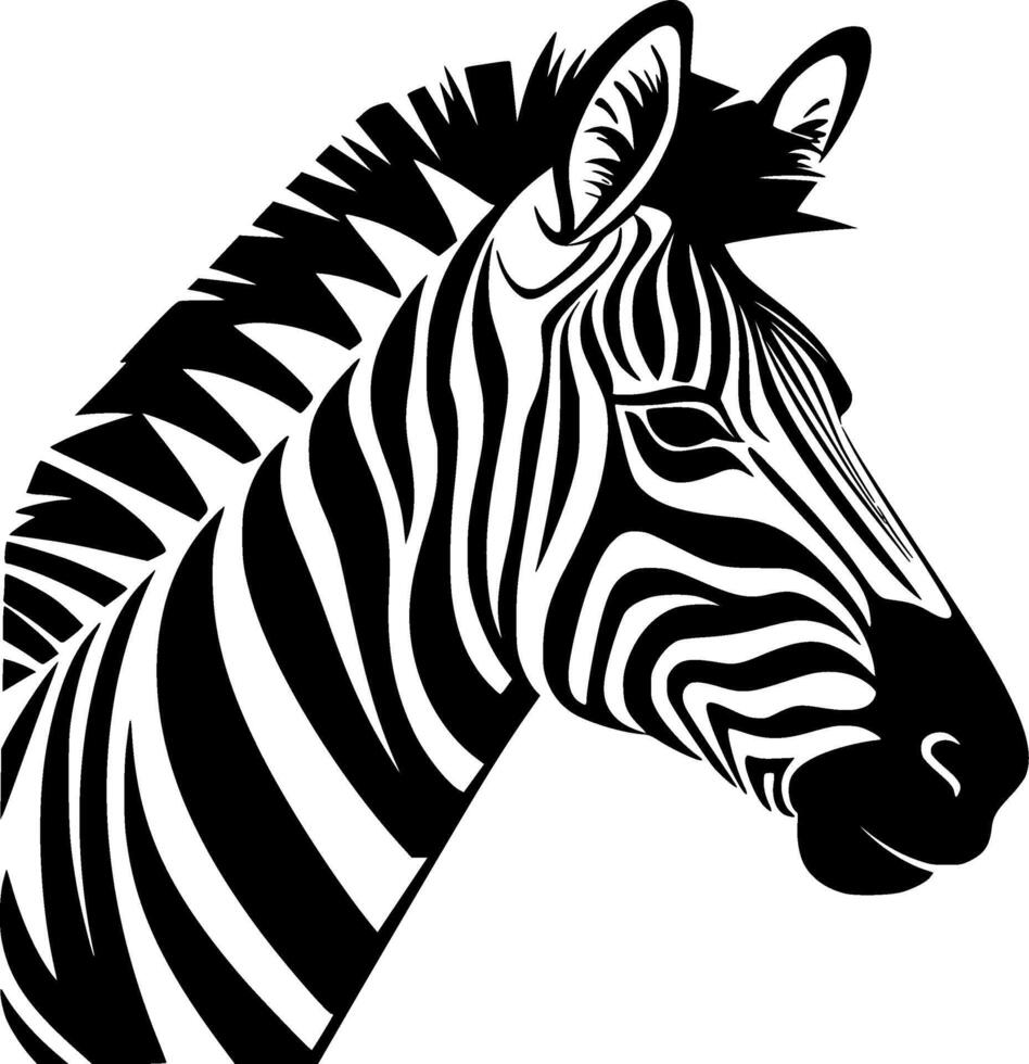 Zebra - High Quality Logo - illustration ideal for T-shirt graphic vector