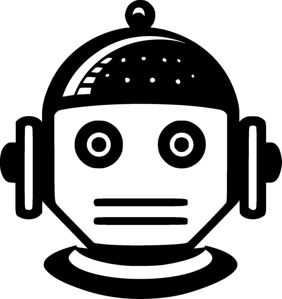 Robot - Minimalist and Flat Logo - illustration vector