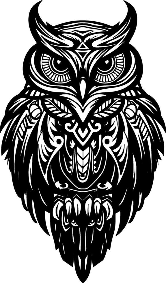 Owl - High Quality Logo - illustration ideal for T-shirt graphic vector