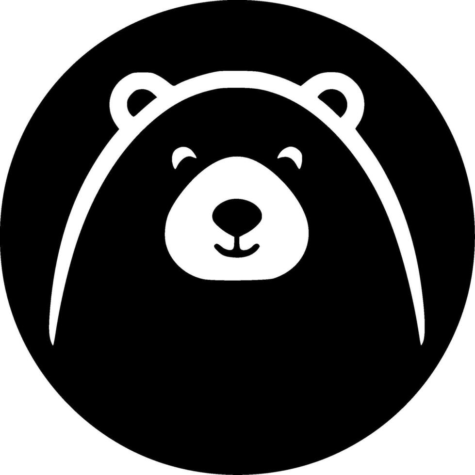 Bear, Minimalist and Simple Silhouette - illustration vector