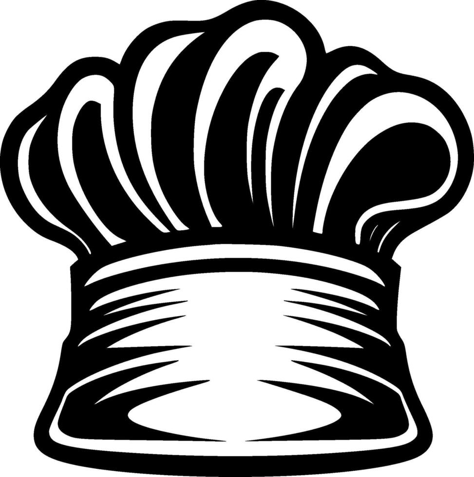Chef Hat, Minimalist and Simple Silhouette - illustration vector