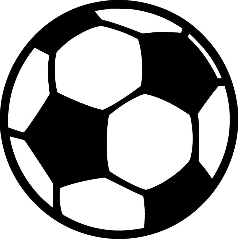 Football, Black and White illustration vector