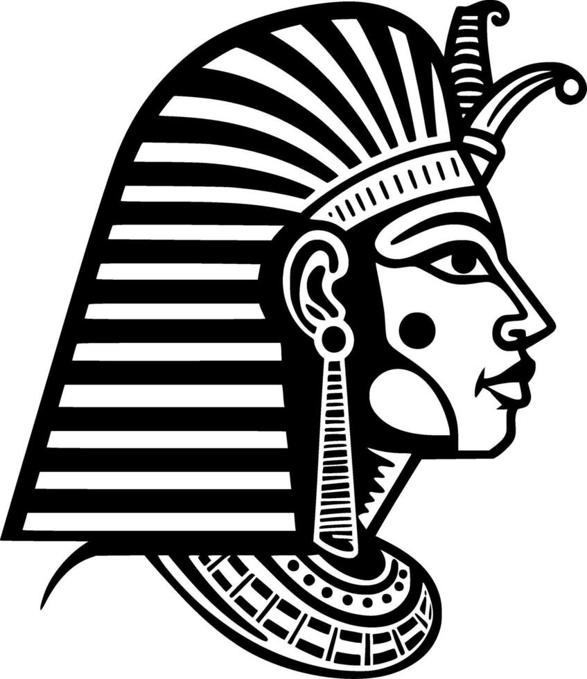 Pharaoh - Minimalist and Flat Logo - illustration vector