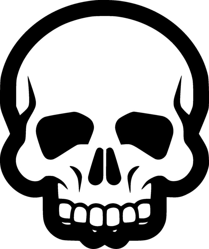 Skulls, Minimalist and Simple Silhouette - illustration vector