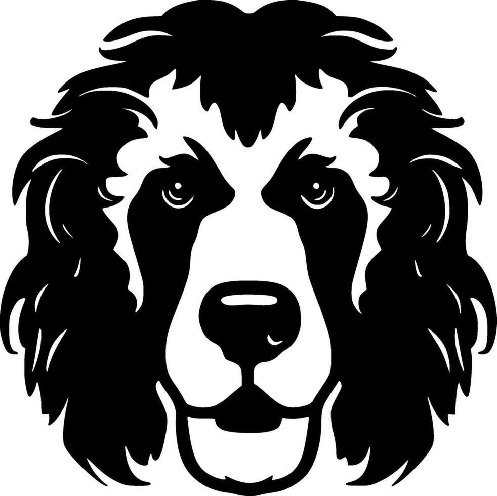 Poodle, Black and White illustration vector