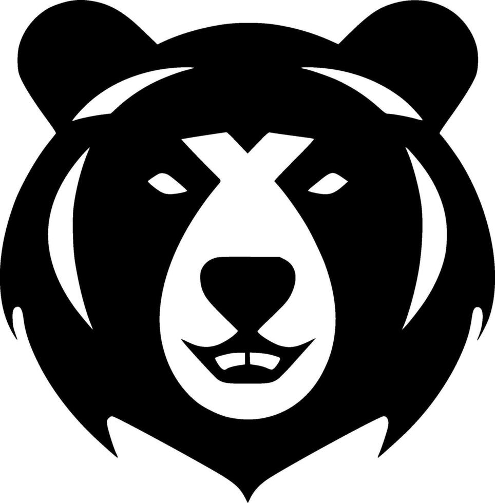 Bear, Minimalist and Simple Silhouette - illustration vector