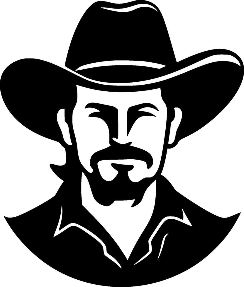 Western - Minimalist and Flat Logo - illustration vector