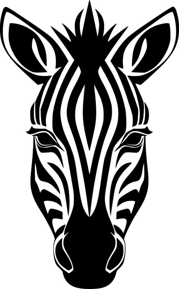 Zebra - Minimalist and Flat Logo - illustration vector