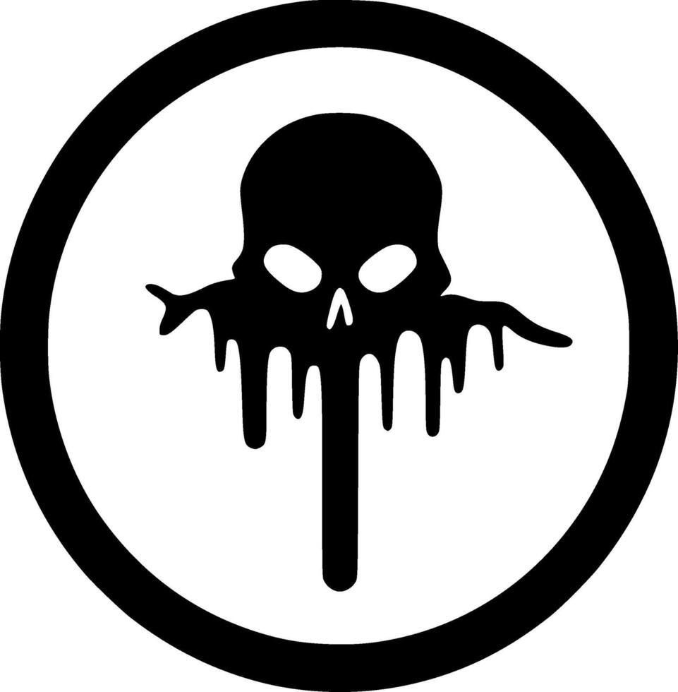 Death, Minimalist and Simple Silhouette - illustration vector