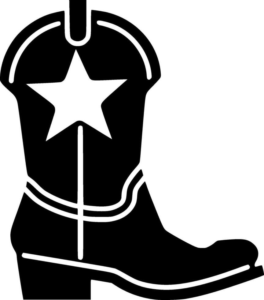 Cowboy Boot - High Quality Logo - illustration ideal for T-shirt graphic vector