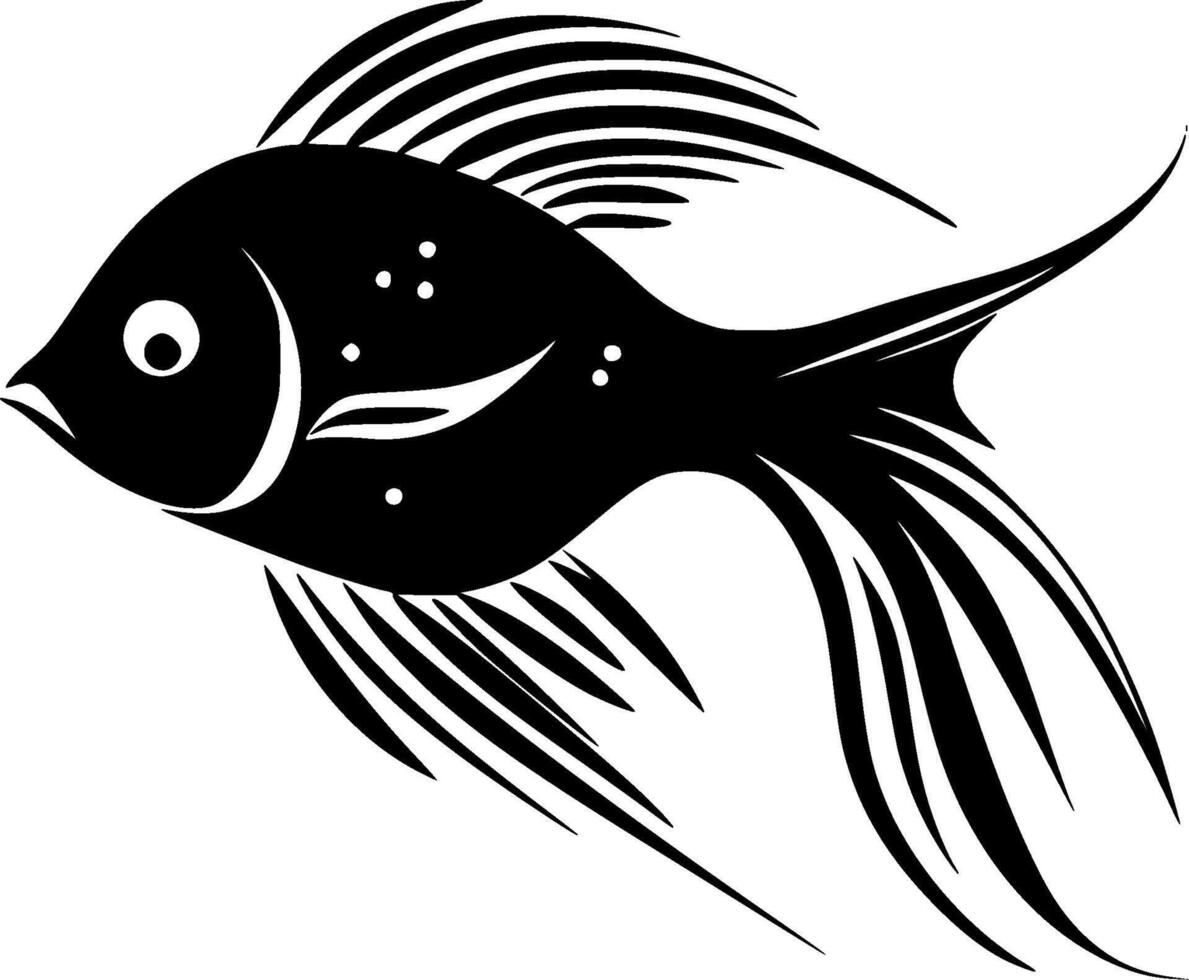 Angelfish - Minimalist and Flat Logo - illustration vector