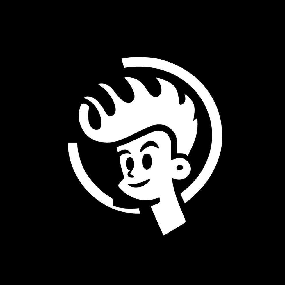 Retro Groovy, Minimalist and Simple Silhouette - illustration vector