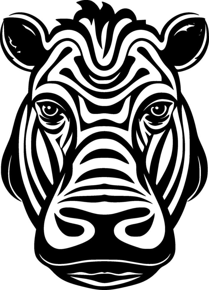 Hippopotamus - High Quality Logo - illustration ideal for T-shirt graphic vector