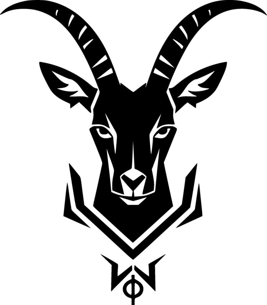 Goat - Minimalist and Flat Logo - illustration vector