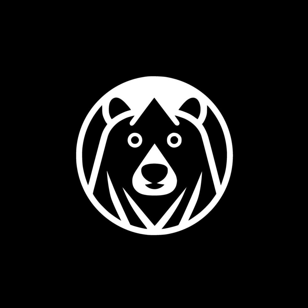 Bear, Minimalist and Simple Silhouette - illustration vector