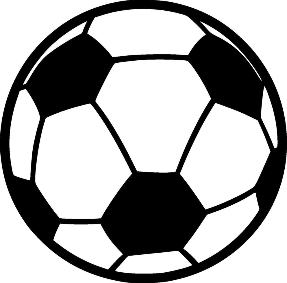 Football, Minimalist and Simple Silhouette - illustration vector