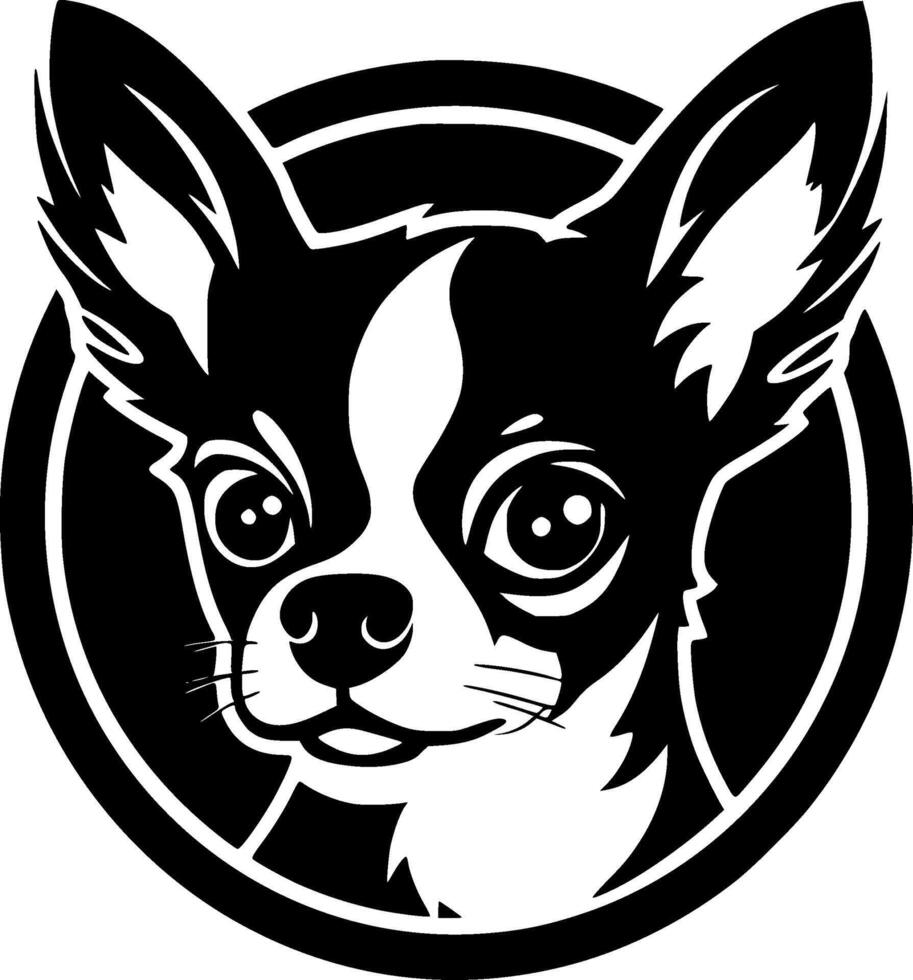 Chihuahua - Minimalist and Flat Logo - illustration vector
