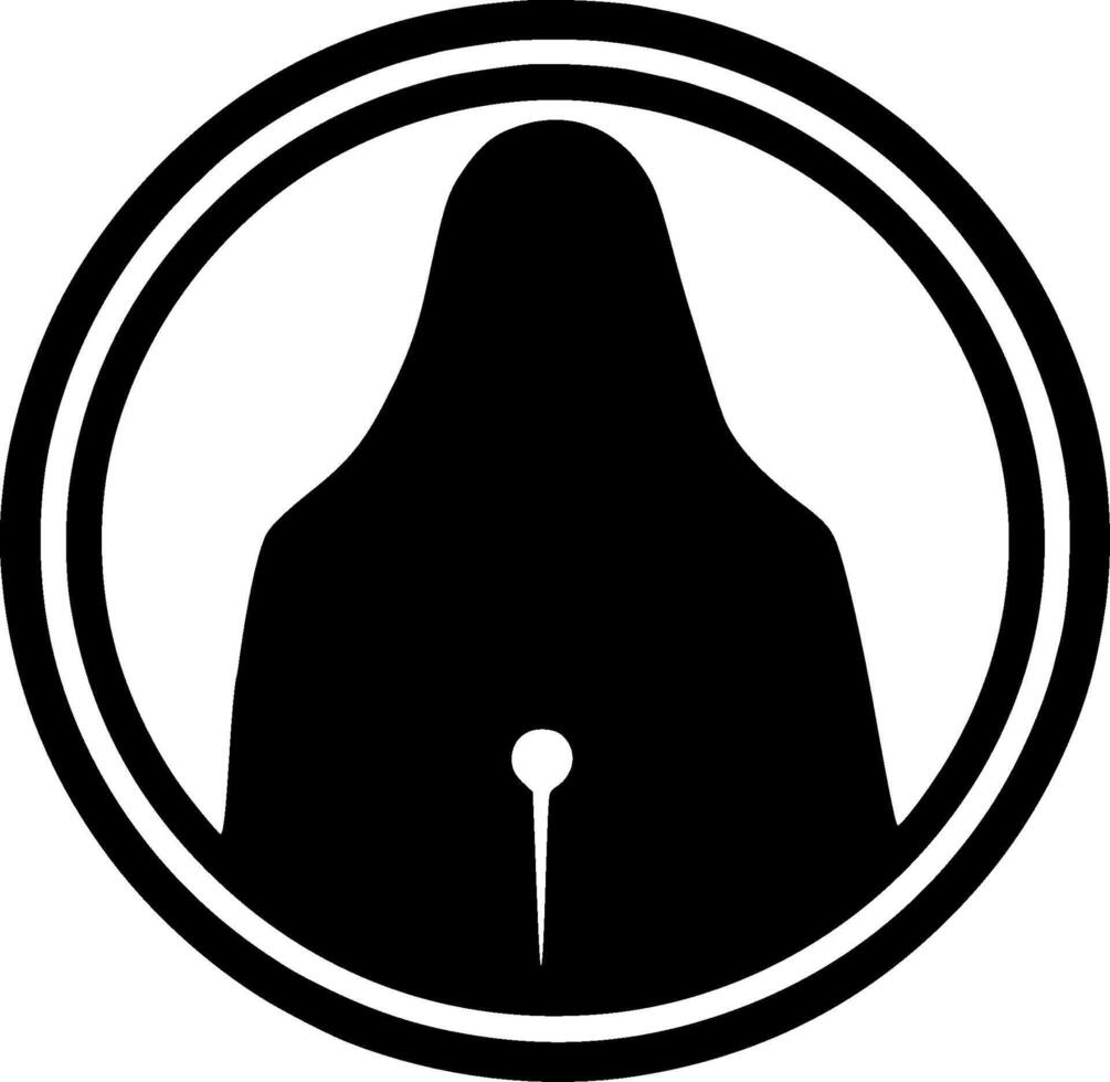 Death, Minimalist and Simple Silhouette - illustration vector
