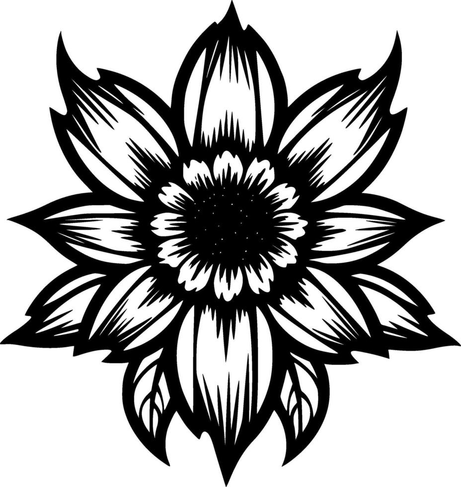 Flower - Minimalist and Flat Logo - illustration vector