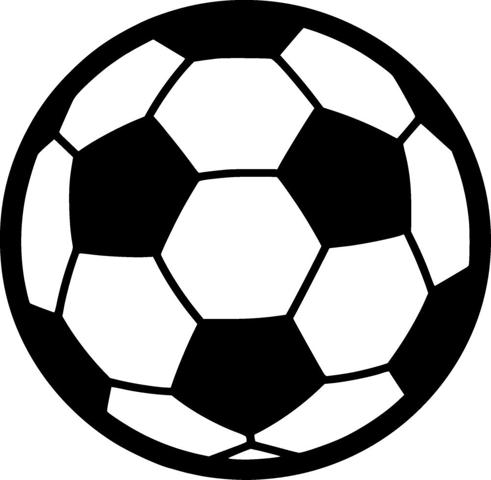 Football, Minimalist and Simple Silhouette - illustration vector