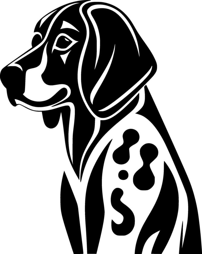 Dalmatian, Black and White illustration vector
