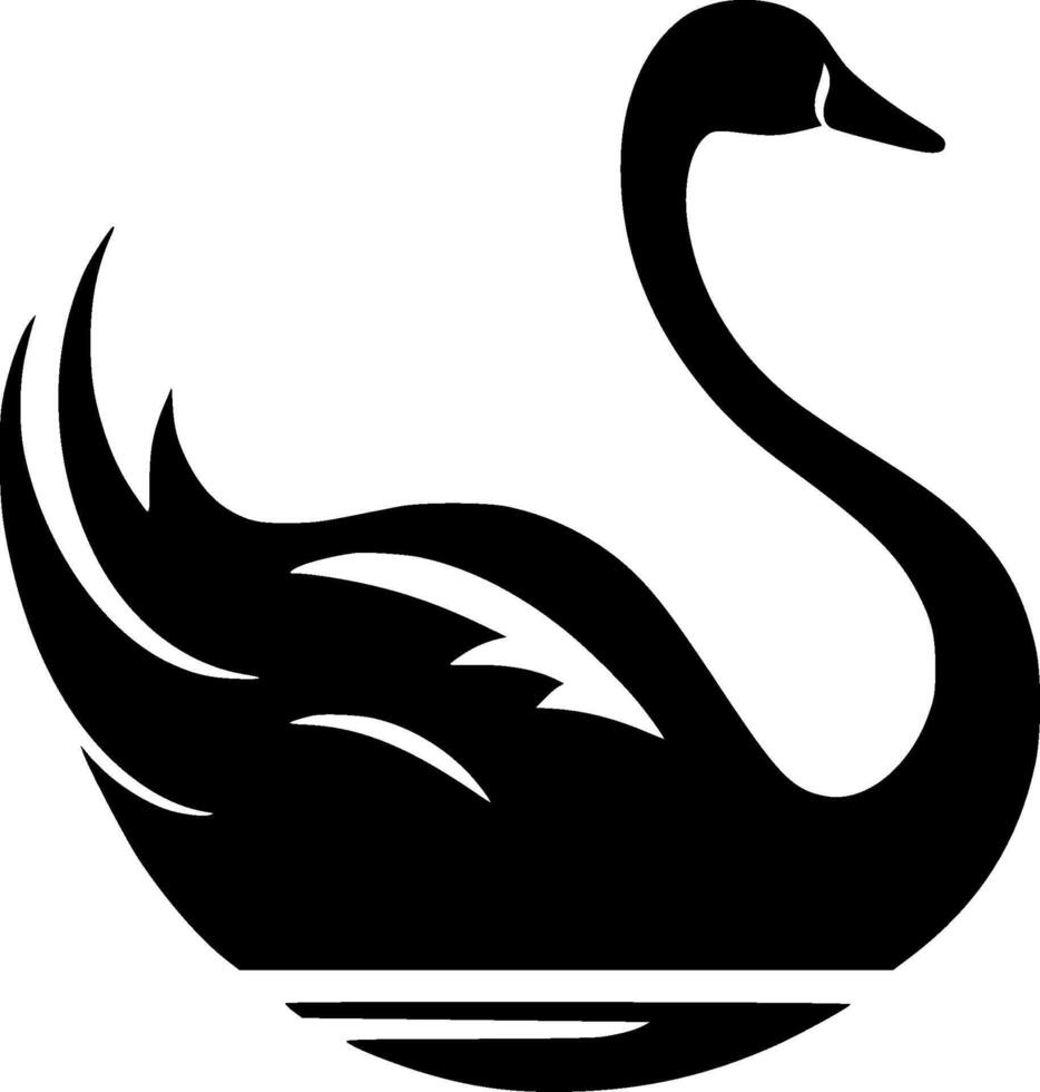 Swan - High Quality Logo - illustration ideal for T-shirt graphic vector