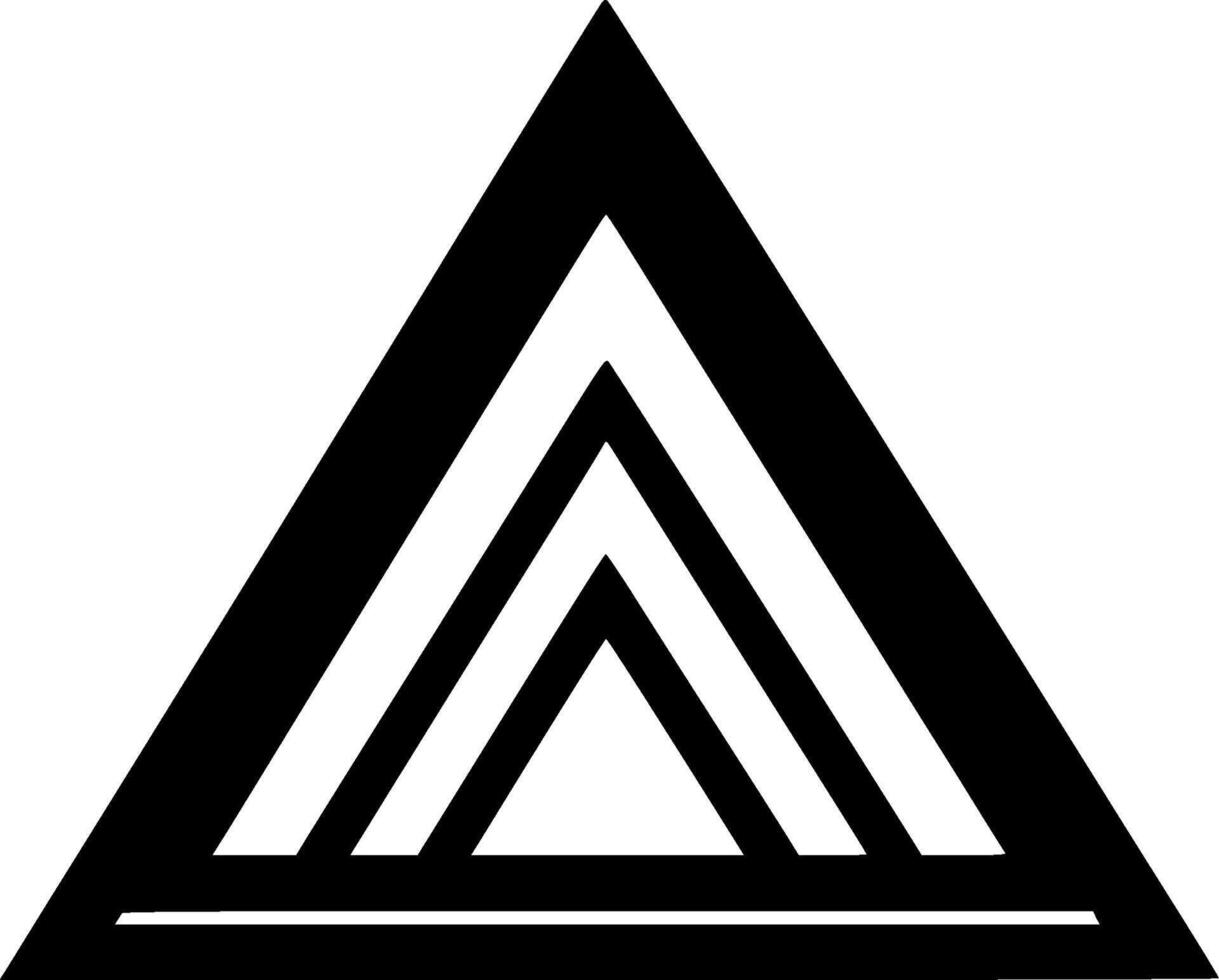 Triangle - High Quality Logo - illustration ideal for T-shirt graphic vector