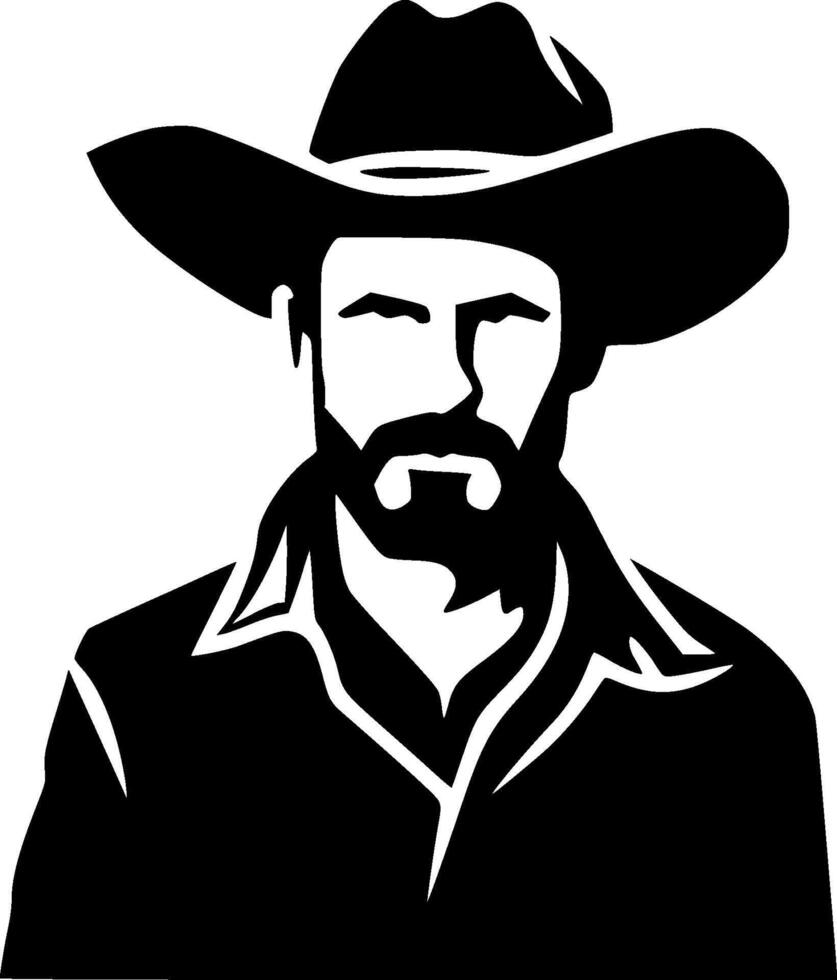 Western - Minimalist and Flat Logo - illustration vector