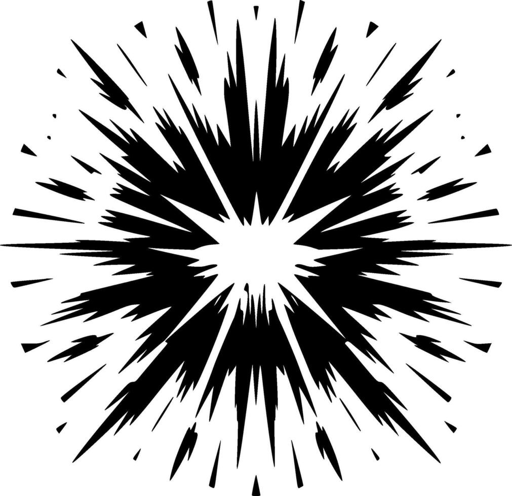 Explosion - Minimalist and Flat Logo - illustration vector