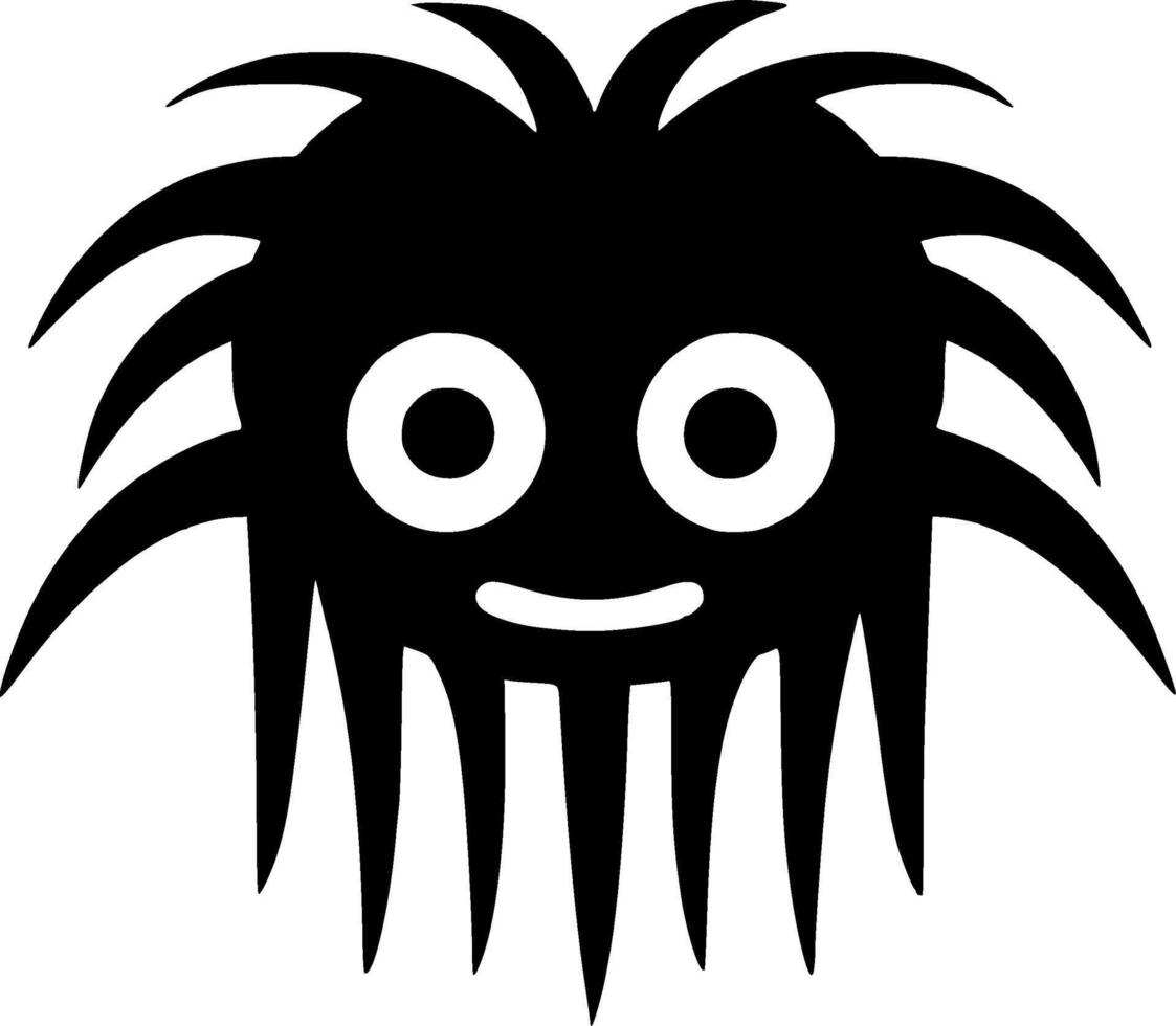 Funny, Black and White illustration vector