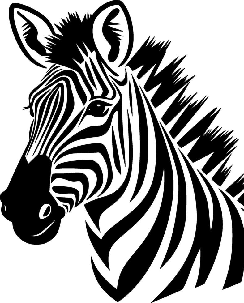 Zebra - High Quality Logo - illustration ideal for T-shirt graphic vector