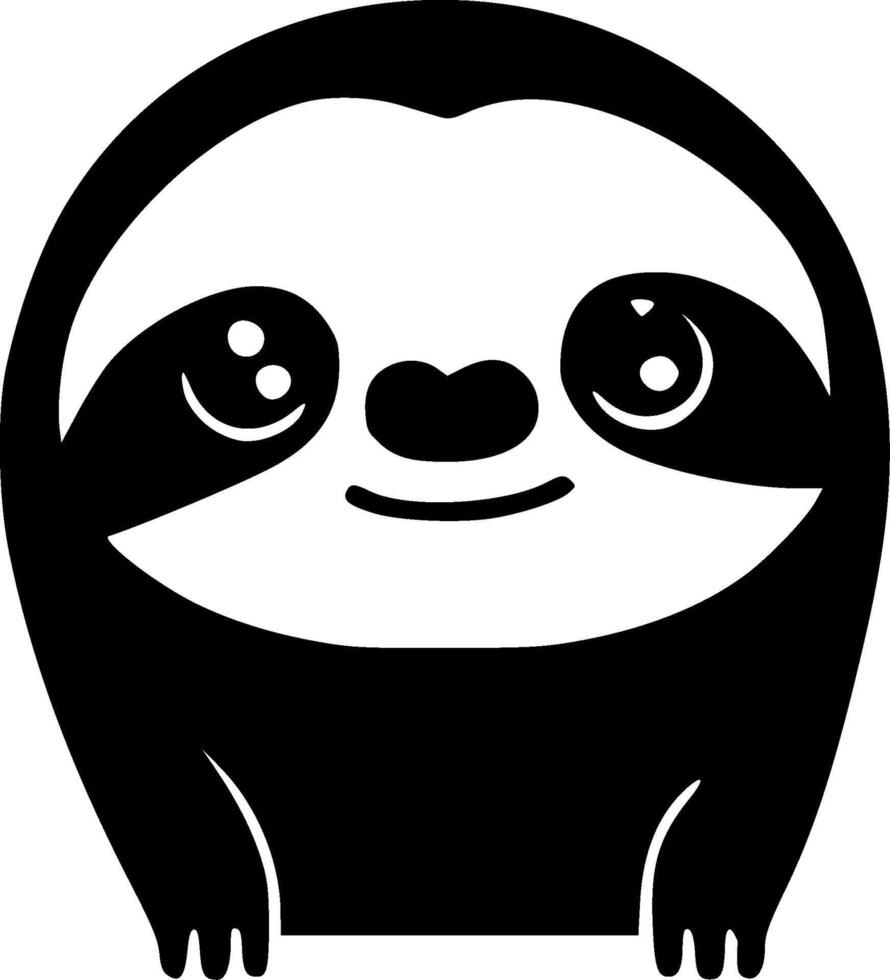Sloth - Minimalist and Flat Logo - illustration vector