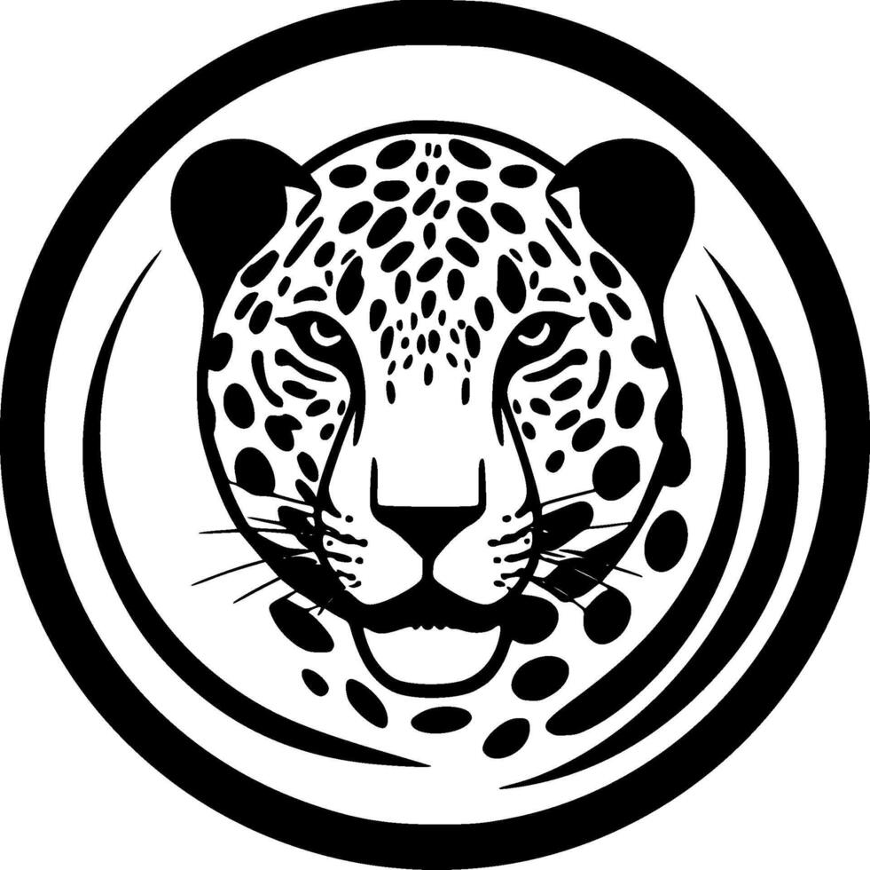 Leopard - Minimalist and Flat Logo - illustration vector