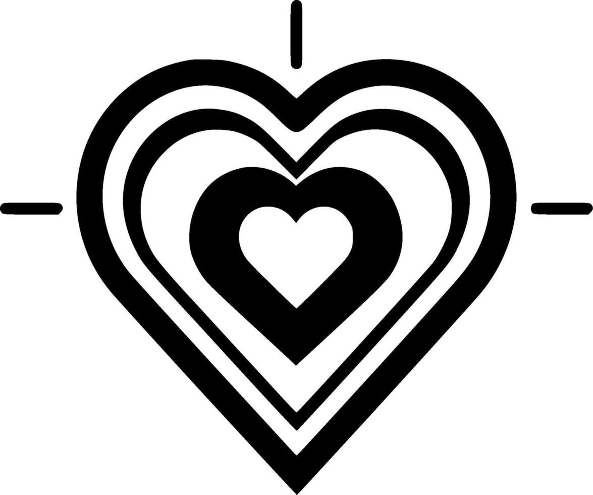 Heart - Minimalist and Flat Logo - illustration vector