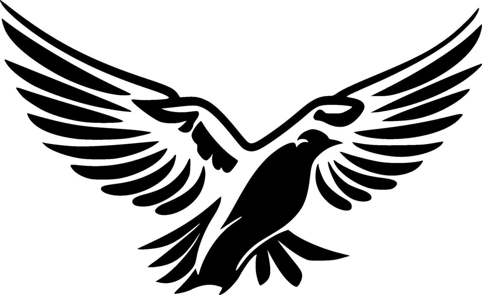 Dove Bird - Minimalist and Flat Logo - illustration vector