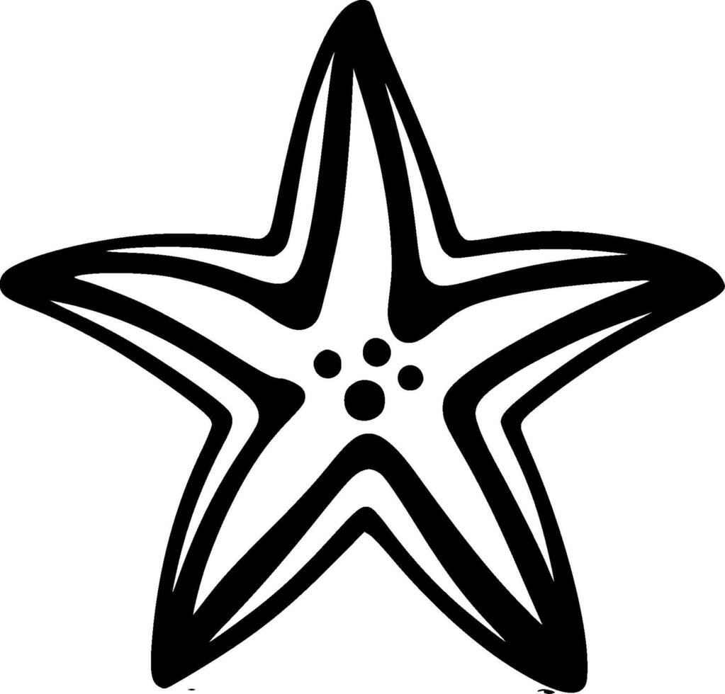 Starfish - High Quality Logo - illustration ideal for T-shirt graphic vector