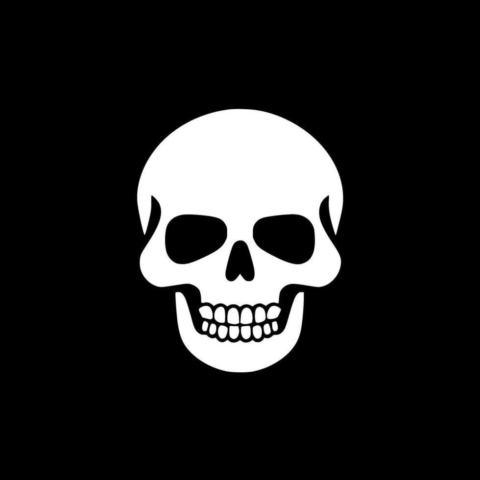 Skull - Minimalist and Flat Logo - illustration vector