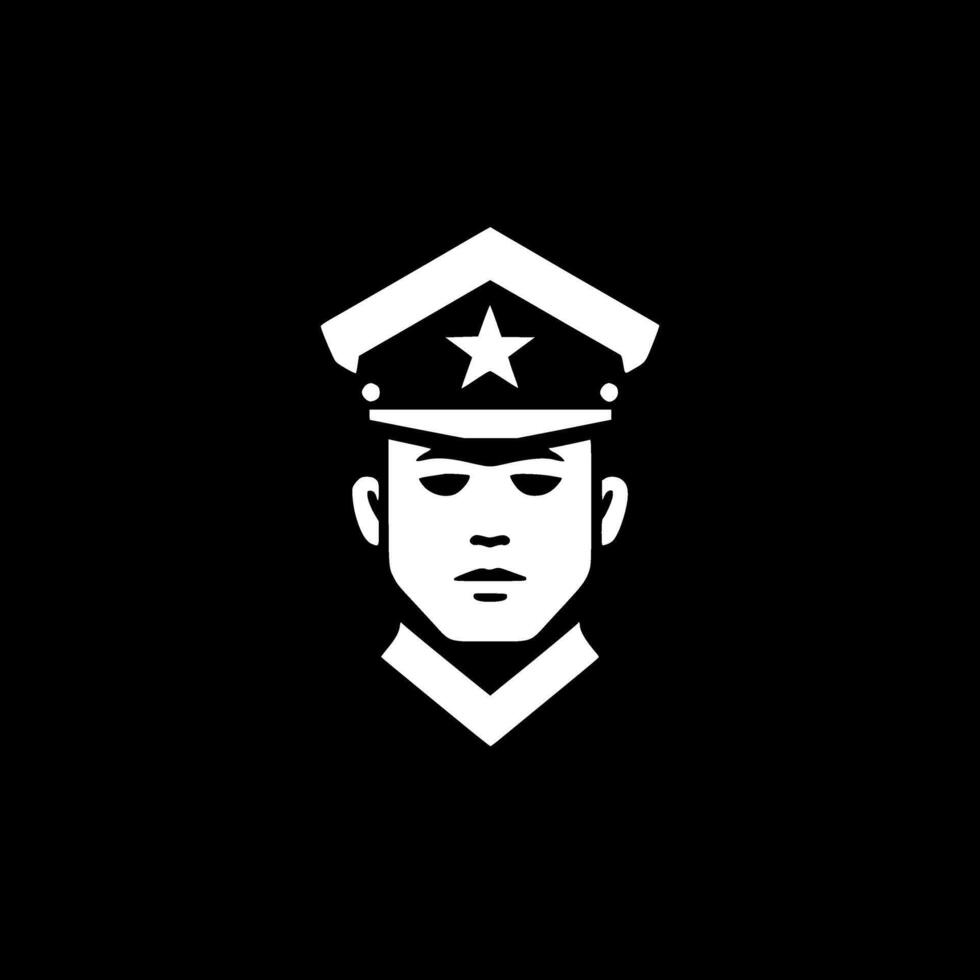 Military, Black and White illustration vector