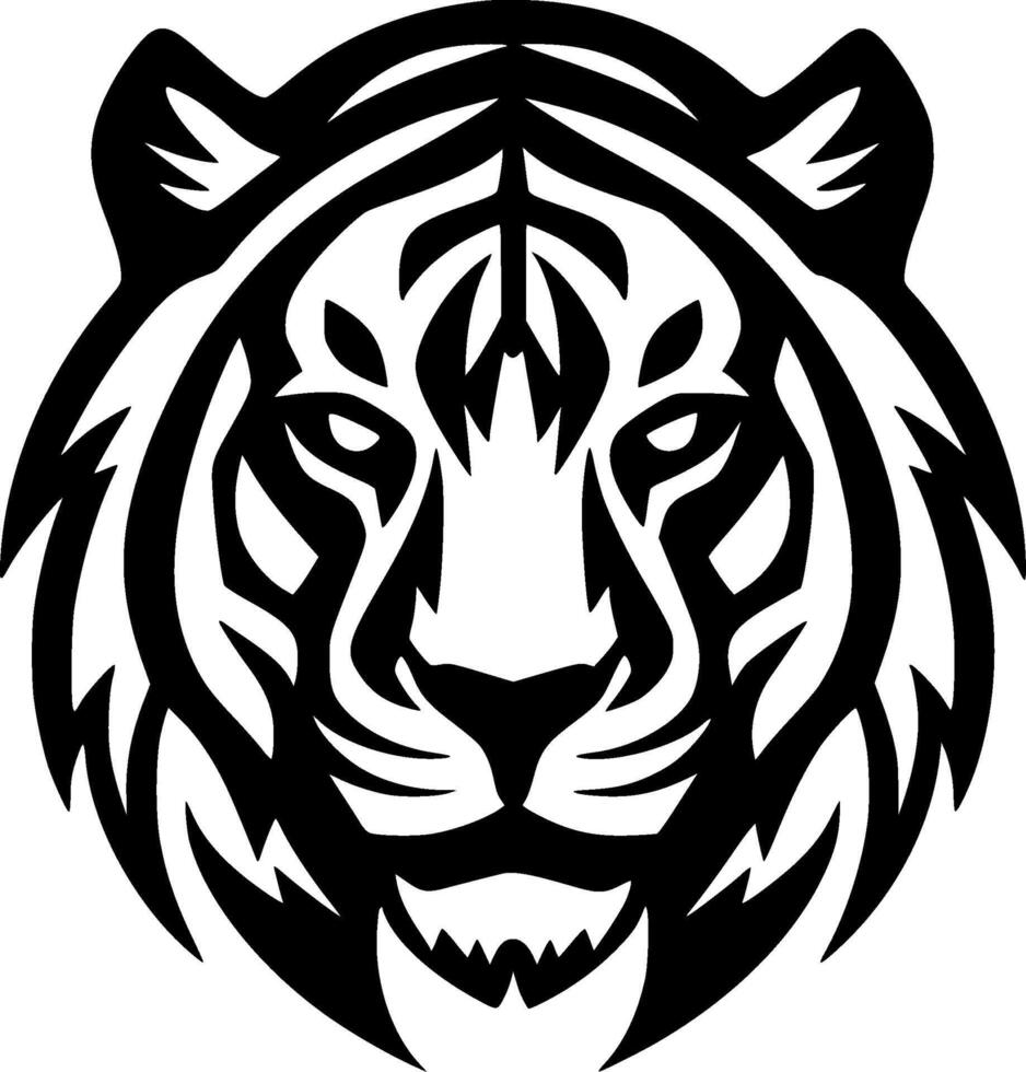 Tiger - Minimalist and Flat Logo - illustration vector