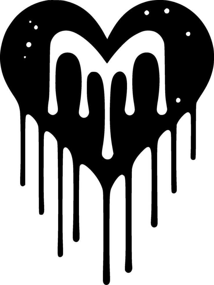 Heart, Minimalist and Simple Silhouette - illustration vector