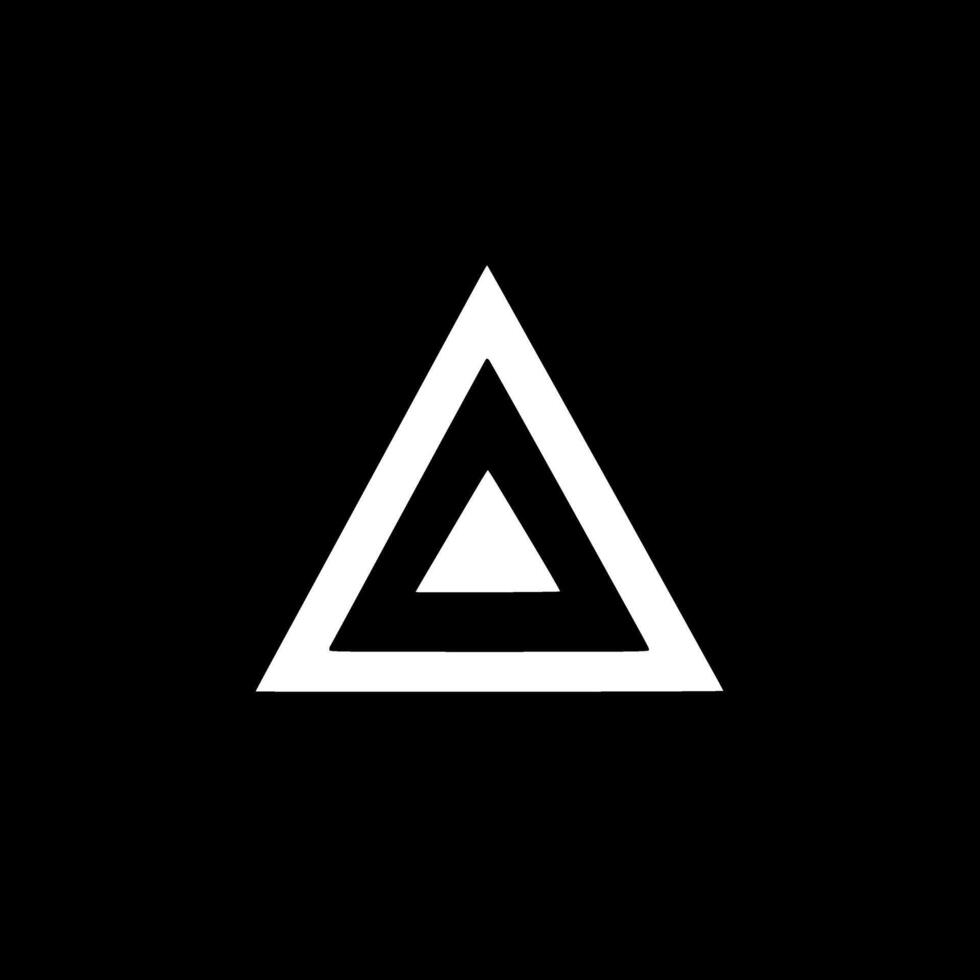 Triangle - Minimalist and Flat Logo - illustration vector