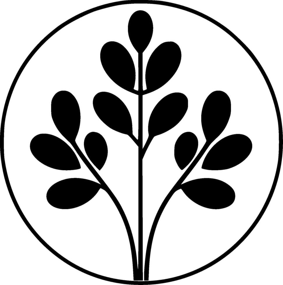 Eucalyptus, Minimalist and Simple Silhouette - illustration vector
