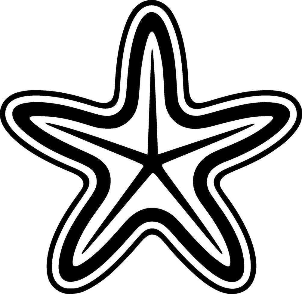 Starfish - High Quality Logo - illustration ideal for T-shirt graphic vector
