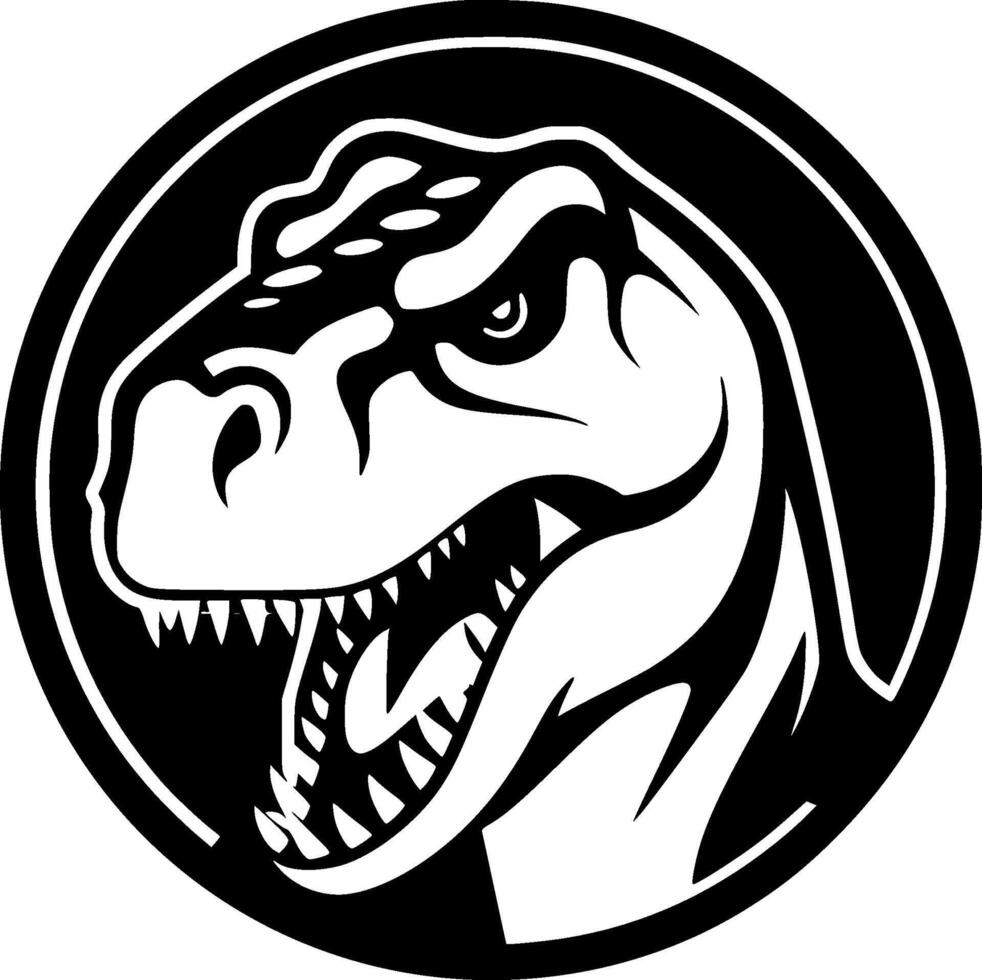 T-Rex, Minimalist and Simple Silhouette - illustration vector