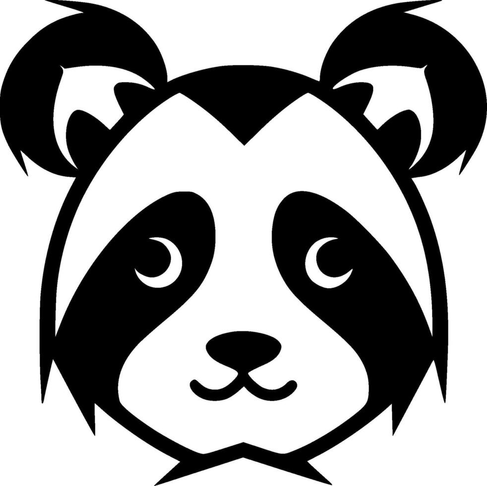 Panda - Minimalist and Flat Logo - illustration vector