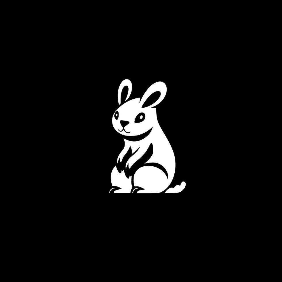 Squirrel, Minimalist and Simple Silhouette - illustration vector