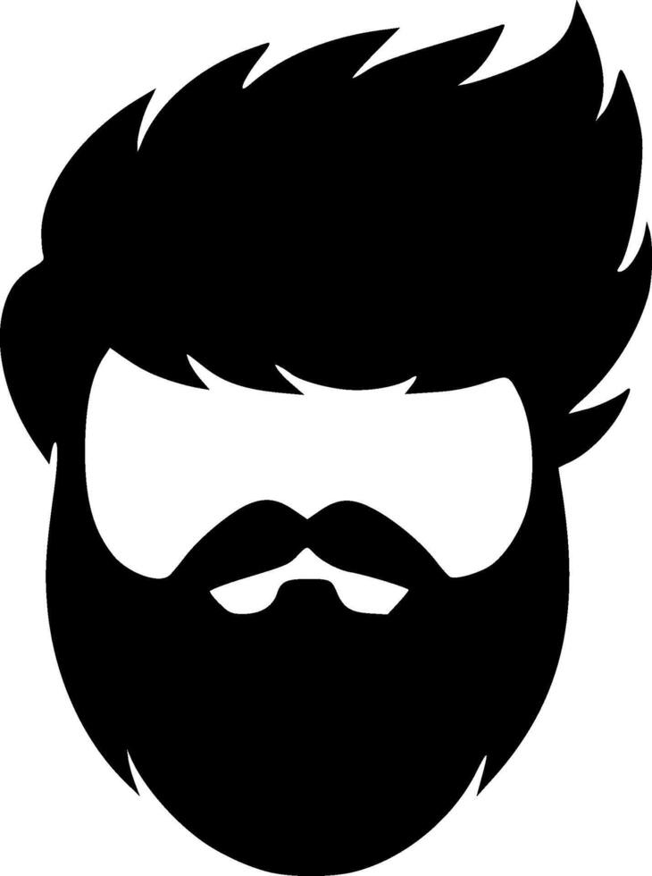 Beard - Minimalist and Flat Logo - illustration vector