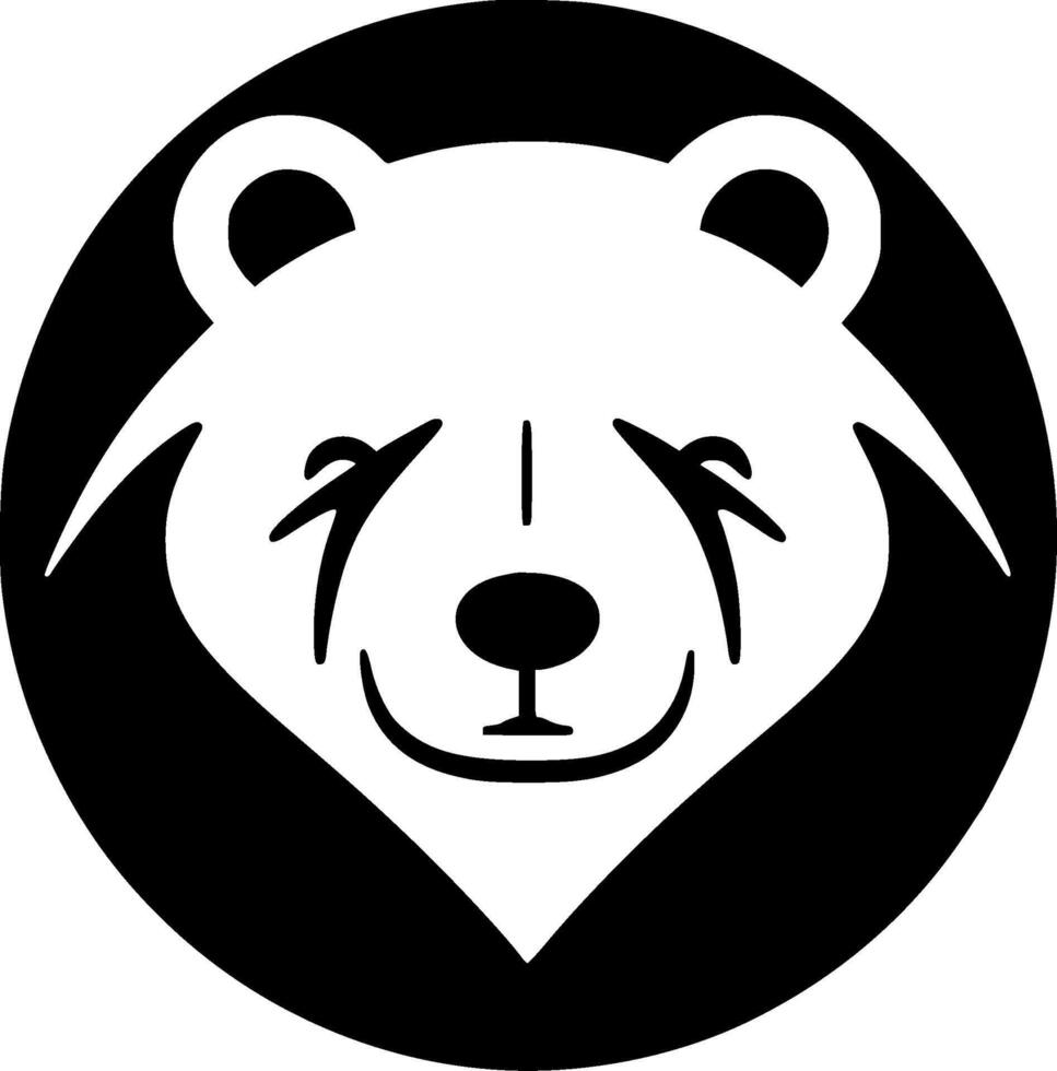 Bear - Minimalist and Flat Logo - illustration vector